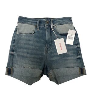 Good‎ American The Cut Offs  stretch denim shorts 00/24